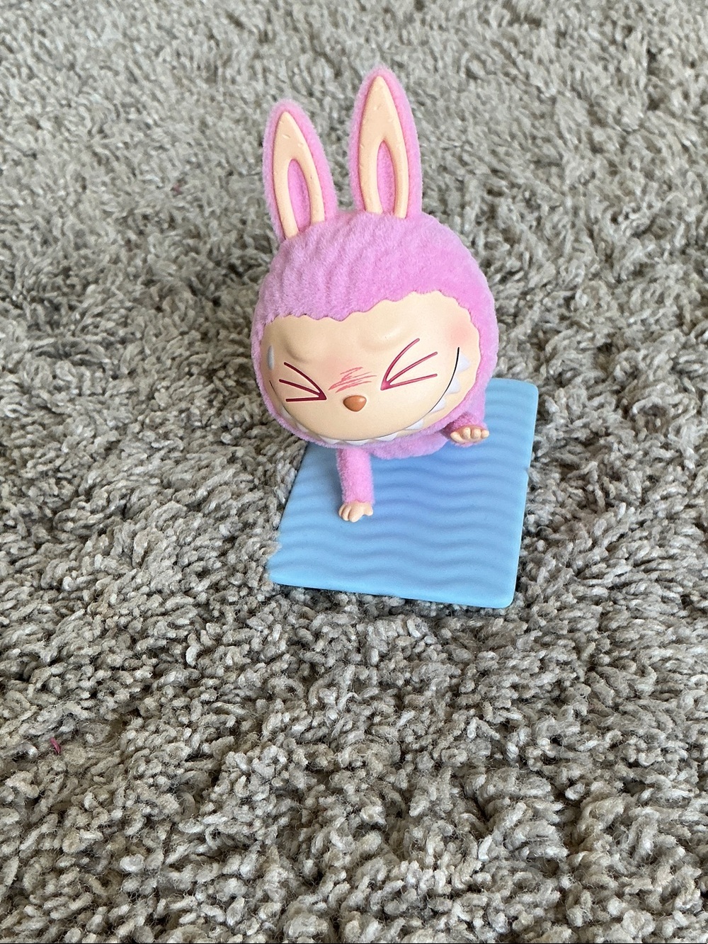 Lazy Yoga Labubu series “sweating”